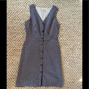 J Crew Factory Seersucker Check Dress
